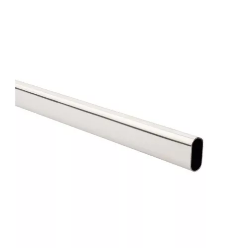 Ovális ruhaakasztó 1500x30x15mm nikkelezett