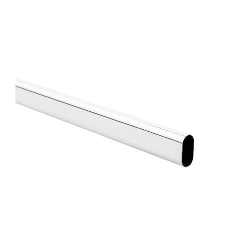 Ovális ruhaakasztó 900x30x15mm króm