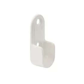 Ovális ruhaakasztó rúdtartó 30x15mm fehér 2 db.