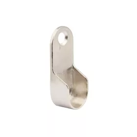 Ovális ruhaakasztó rúd tartó 30x15mm horganyzott 2 db.