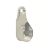 Ovális ruhaakasztó rúdtartó 30x15mm 3 rögzítőfurattal nikkelezett 2 db.
