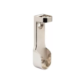 Ovális ruhaakasztó rúdtartó 30x15mm nikkelezett 2 db.