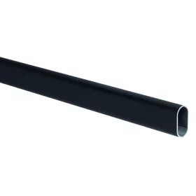 Ovális ruhaakasztó 900x30x15mm fekete