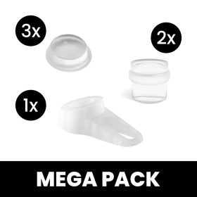   Átlátszó padlóütközők és lengéscsillapítók készlete