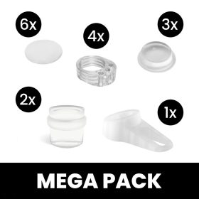 Praktikus dugókészlet falra és padlóra átlátszó