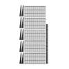 Fali polc szett SINGLE, 1500x830 fekete