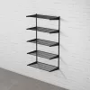 Fali polc szett SINGLE, 1500x830 fekete