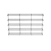 Falra szerelhető polcrendszer TRIPLE, 1500x2430 mm, ezüst