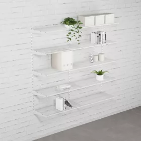 Fali polcrendszer DOUBLE, 1500x1630 mm, fehér