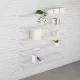 Fali polcrendszer DOUBLE, 1500x1630 mm, fehér