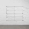 Fali polcrendszer DOUBLE, 1500x1630 mm, fehér