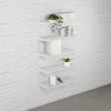 Fali polcrendszer DOUBLE, 1500x1630 mm, fehér