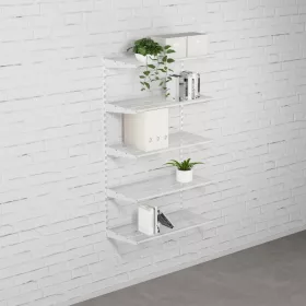 Falra szerelhető polcrendszer SINGLE, 1500x830 mm, fehér