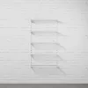 Falra szerelhető polcrendszer SINGLE, 1500x830 mm, fehér