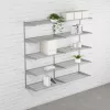 Falra szerelhető polcrendszer SINGLE, 1500x830 mm, fehér
