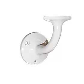 Handlaufhalterung, gerade Basis, weiß.