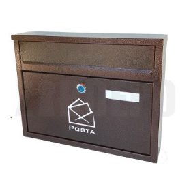 POSTALÁDA 2 BEDOBÓS BRONZ 35*27*7CM MRB,VARIA