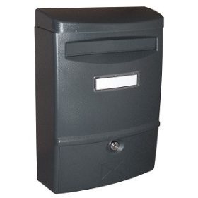 POSTALÁDA*MŰANYAG GRAFIT 27*38*11CM PB 17