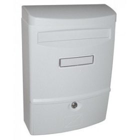 POSTALÁDA*MŰANYAG FEHÉR 27*38*11CM PB 17