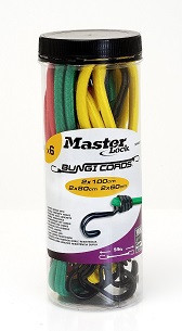 Gummispinnen-Set 2*60Cm 2*80Cm 2*100Cm 6Stk 3040