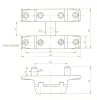 Pivot window hinge Casement hinge 3348