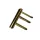 Bag Hook Brass 15 Mm 3 Pins+2R Without Bag French