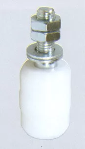 Rolă de susținere pentru poartă glisantă 30*40 mm, albă, 460/32