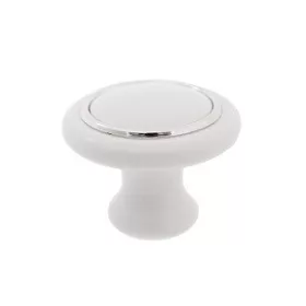 Mâner de mobilă, plastic, M504D/ alb, argintiu. Pachet.