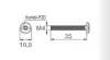 Șurub pentru mânerul de mobilă 4*35 mm