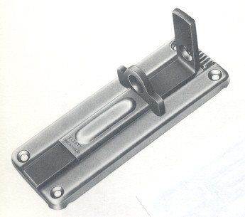 Bauschiebeschloss + Stopper. 120 Vorhängeschloss gerade.