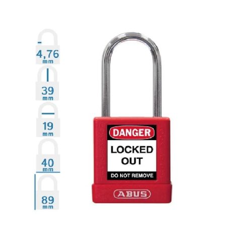 Sicherheits-Vorhängeschloss 74Bs/40 Rot Abus Loto