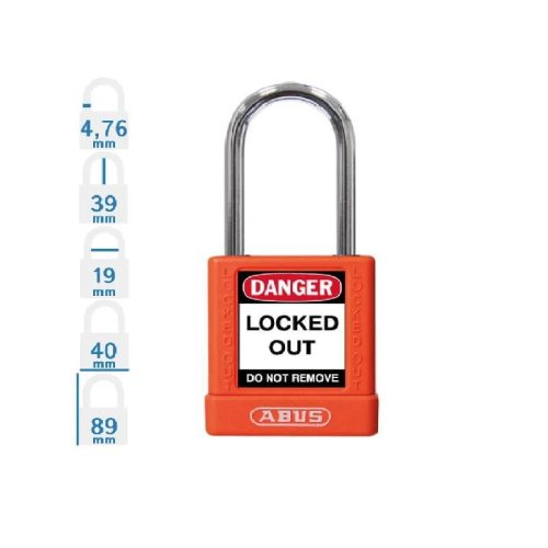 Sicherheits-Vorhängeschloss 74Bs/40 Orange Abus Loto