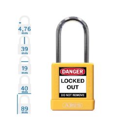 Sicherheits-Vorhängeschloss 74Bs/40 Gelb Abus Loto