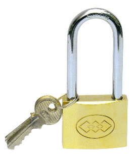 Vorhängeschloss 50 mm 265L Kupfer Chinesischer langer Sib-Schäkel