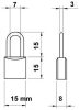 Lakat 15Mm Réz 2Db/Csom. Bőrönd,Emlékk. 2 Db/Bliszter