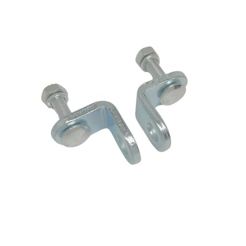 Öse für Vorhängeschloss, gebogen, mit Schraube, 40 x 46 mm, WL-083, Paar