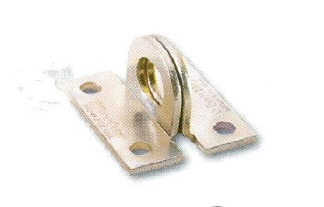 Gebogene Öse für Vorhängeschloss Nr. 60R /Paar/ 55*30Mm E.