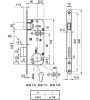 Bevésőzár 7Cm 40/90 1K! Magnet Midi 7N Elzett Inox