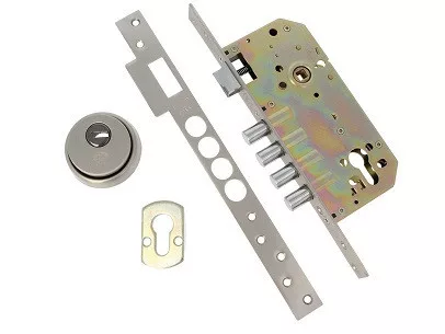 Zylinderschloss 4-Punkt + K.Schild 50/85 bis 110
