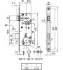 Cil.Bevésőzár 7Cm 40/90 Z.N. Midi 7-C Midi 7-C Elzett