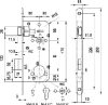 Cil. Einsteckschloss 8Cm 50/90 Z.N Wechselbar Midi 8-C Elzett