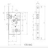 Wc Zár Bevésö 55/78/8 E:20 Dorma 170/Wc 51000609