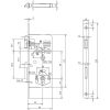 Wc Zár Bevéső 8Cm/90Mm Ergo Dormakaba 121Wcr50