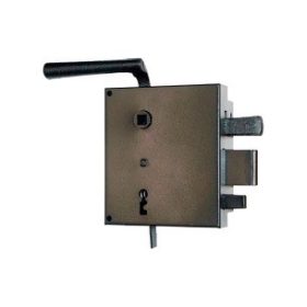 Torschloss zum Annageln Norm. 2K. Links Elzett 3425