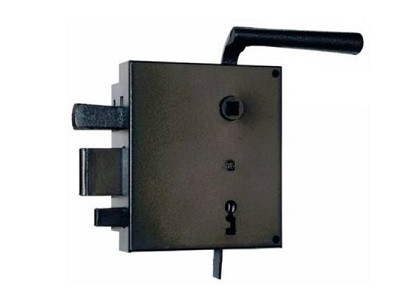 Torschloss zum Annageln Norm. 2K. Rechts Elzett 3425