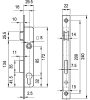 Portálzár 3Cm Zárb.Nélkül Elzett Doboz 3398/27 Test