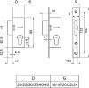 Reteszzár Bev.Cil. 4Cm Europortál Elzett 25/22 416T.