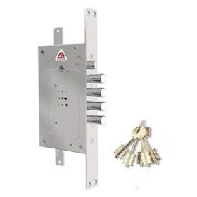 Einsteckschloss 7Punkte.Z. Doppelfalle 3+1K 85Mm Cr 2650-28