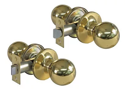 Knopfschloss schlicht / Durchgang / Kupfer 11127 Amig 611