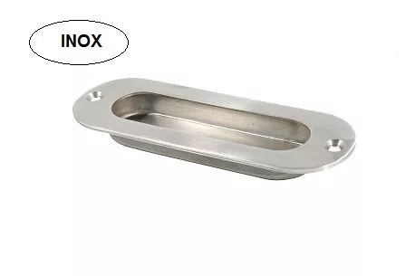 Încuietoare ovală pentru ușă glisantă 120*40 mm R.M. Fh204